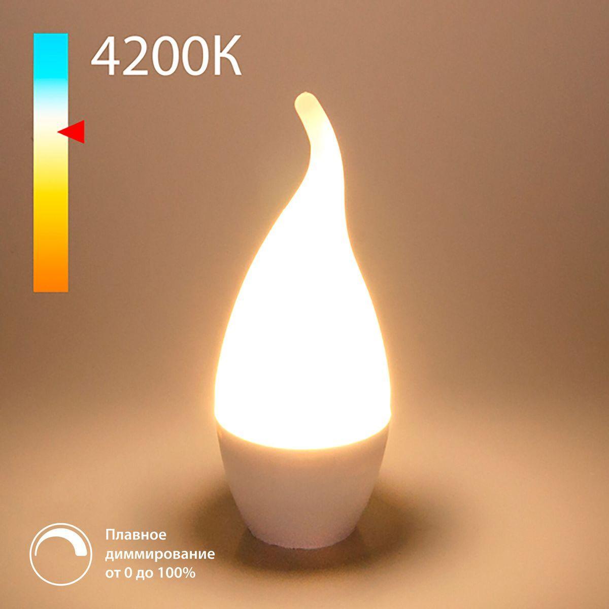 Лампа светодиодная диммируемая Elektrostandard E14 7W 4200K матовая BLE1450 a063764