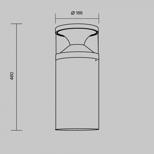 Ландшафтный светильник Maytoni Outdoor O496FL-L21B3K1