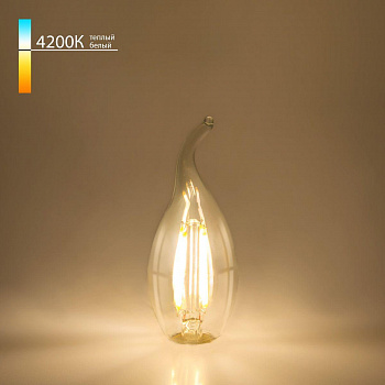 Лампа светодиодная филаментная Elektrostandard E14 7W 4200K прозрачная a049139